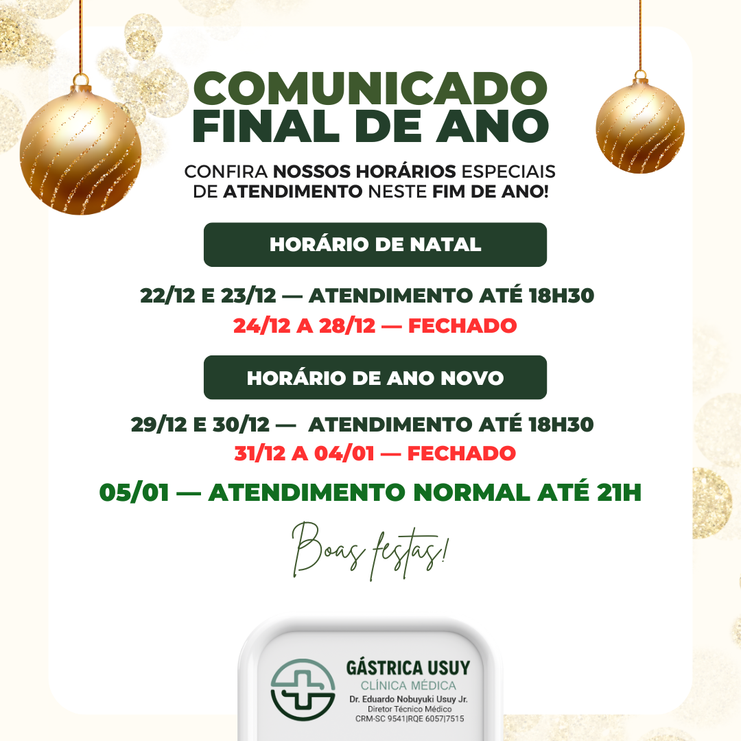 Comunicado Final de Ano Gastrica
