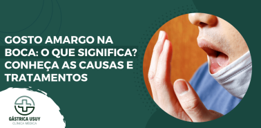 Pessoa percebendo alteração no hálito e no paladar em destaque sobre gosto amargo na boca o que significa, causas e tratamentos relacionados.